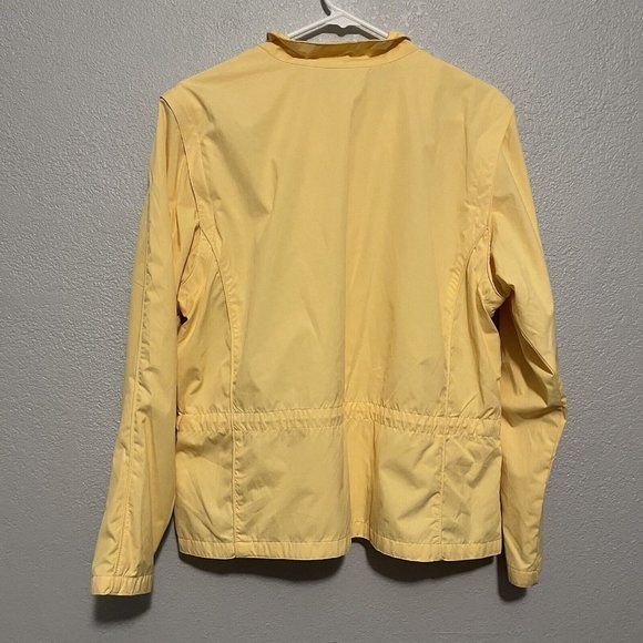 Izod Yellow lightweight jacket W/zip off sleeves & mesh lining Size Large - Picture 11 of 11
